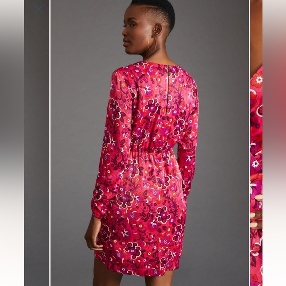 Maeve Anthropologie Wrap Mini Dress - Large - Picture 2 of 10